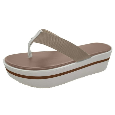 

knqrhpse slippers for women Plus Size Platform Color Matching Flip-flop Sandals And womens slippers house slippers for women