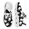 thumbnail image 1 of Zapatillas deportivas blancas y negras para mujer, ligeras, informales, para caminar, 1 of 6