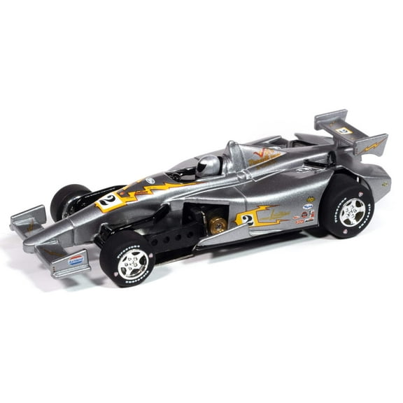 Auto World Super III SC413-2B 2014 Indy Car Johnny Lightning Special #2 (Gray) HO Scale Slot Car