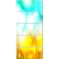 thumbnail image 2 of Yellow Flowers on Blue Background - Large Flower Canvas Art Print, 2 of 3