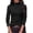 Black, variant on Women's Fall Mock Neck Long Sleeve Shirts | Soft Stretchy Knit,Geometric Seam Stitching,Slim Fitted Basic Tees,Thermal Casual Wear,Daily Work Layering Winter Tunic Top
