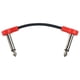 thumbnail image 4 of Cable de conexión para guitarra eléctrica/bajo/cables de bajo TS de 4" en ángulo recto con sonido nítido 15cm rojo, 4 of 7