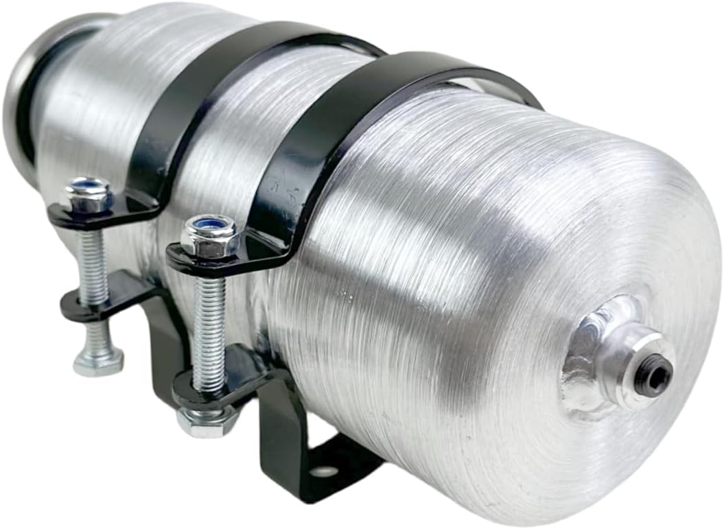 JSD Auto Parts Gas Tank Fuel Cell M365 Vertical Round Center Fill 0.38 Gallon 4x8 1/8 NPT Outlet