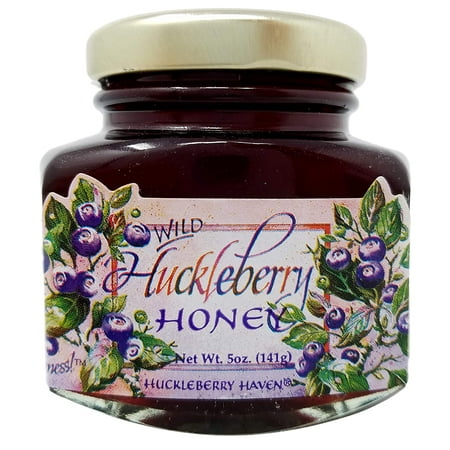 Wild Huckleberry Honey 5 oz, Made in USA