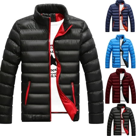 Winter Men's Warm Ultralight Puffer Down Parka High Neck Coat Jacket