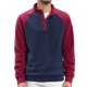 thumbnail image 2 of pstuiky camisa de manga larga para hombre, Blusa/camisa informal y moderna de color liso con cuello alto y botones para hombre. top de hombre l, 2 of 9