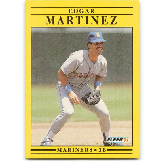 1991 Fleer Baseball #457 Edgar Martinez  Seattle Mariners