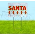 thumbnail image 1 of Santa Arrow (18" x 24") Yard Sign, Includes Metal Step Stake, 1 of 6