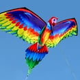 thumbnail image 6 of Zeiwohndc 55.12x30.71in Portable Parrot Kite Toy Bright Color Nylon Made Yard Games, 6 of 6