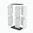 thumbnail image 4 of Decksplore 67.2 CU.FT Double-Layer Storage Shed, HDPE Outdoor Storage Cabinet Waterproof with Latch, Vertical Storage Shed for Lawnmower (White), 4 of 8