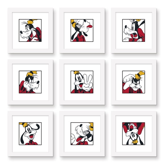 Gallery Pops Disney Mickey and Friends - Goofy Expressions Wall Art Bundle (9-Pack)