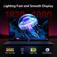 thumbnail image 3 of 15.6" IPS FHD-Gaming-Laptop 8 Cores AMD Ryzen 7 6800H 16GB DDR5 RAM 1TB SSD (Beat Intel i7-12700H Up to 4.7GHz) AMD Radeon 680M GPU-Computer with 100W Type-C Backlit Keyboard Fingerprint, 3 of 7