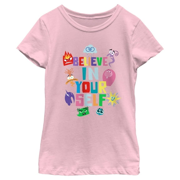 Girl's Inside Out 2 Believe In Your Self  Graphic T-Shirt
