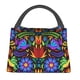 thumbnail image 1 of Disketp Colorful Floral Bolsa Térmica Estampada, Bolsa Térmica Aislante para Almuerzo, Playa y Campamento, 1 of 6