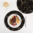 thumbnail image 5 of Black and Gold Marble 3 Pcs Pot Holders Trivets Set Woven Heat-Resistant Kitchen Round Mats Large Hot Pads for Cooking Baking Counter Table, 5 of 6