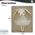 thumbnail image 4 of Stupell Industries Cottage Ballerina Bunny in Lace Dress Canvas Art, 24 x 30, by Ink Drop Loft, 4 of 8