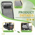 thumbnail image 3 of Homall Chaise Zéro Gravité Pliable pour Patio avec Porte-Gobelet, Fauteuil Inclinable d'Extérieur Réglable en Tissu Textilène, Chaise Longue Portable, Lot de 2, Double Gris, 3 of 12