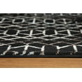 thumbnail image 5 of LBaiet 8' x 10' Black and Beige Geometric Power Loomed Rectangular Area Throw Rug, 5 of 7