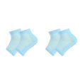 thumbnail image 1 of Sonducket 1 juego de calcetines de tacón de gel de lana sin dedos cómodos con punta abierta de silicona belleza calcetería experiencia de spa kit de Malla Noche Azul 2piezas Sonducket CBP362350, 1 of 6