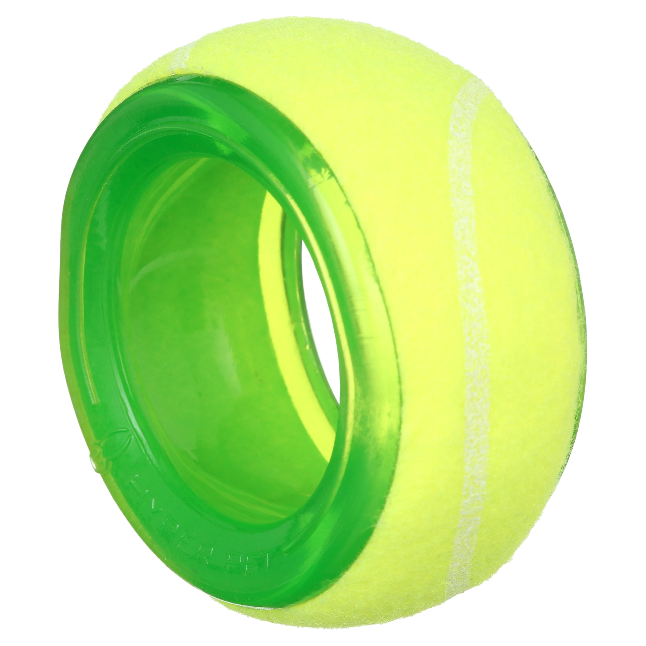 Hyper Pet Tennis Chewz Ring Interactive Pliable Fabric Chew Dog Toy for Dogs, Green