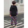 thumbnail image 5 of Lanbubble Toddler Boys 2-Piece Outfit 3D Print Long Sleeve Sweatshirt Hoodie and Jogger Pants Set for Ages 2-6T, Casual Matching Clothes, 5 of 8