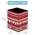 thumbnail image 2 of ERJLKXP Small Pen & Pencil Holder for Desk Organization,Christmas Retro Red Snowflake Desktop Stationery Storage for Office Supplies and Makeup Brush Organizer, 2 of 6