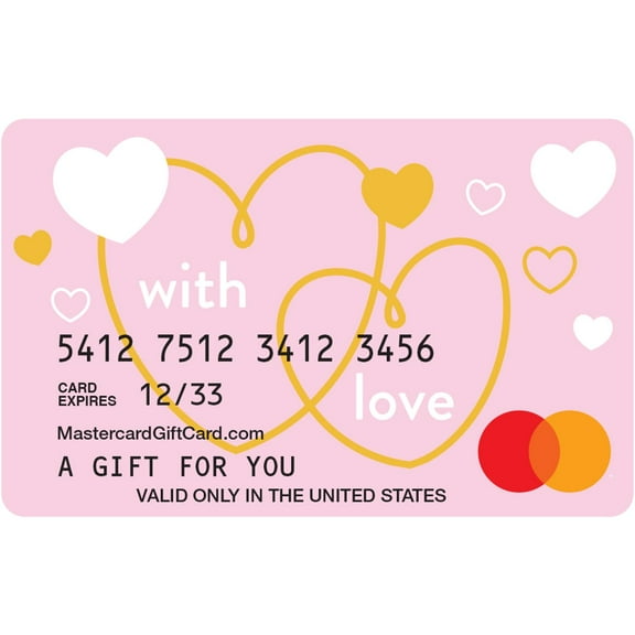 Mastercard® $20-$500 eGift Card Pink Love (Plus $6.84 Purchase Fee) [Email Delivery]