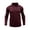 Wine Red, variant on Men Spring Fall Shirt Buttoned Turn-down Collar Long Sleeves Slim Fit Quick Dry Pullover Thin Fitness Outdoor Training Top