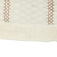 thumbnail image 3 of Unique Bargains 1 Pack Row of Fringe Table Runners Floral Table Banner White Brown 12"x71", 3 of 5