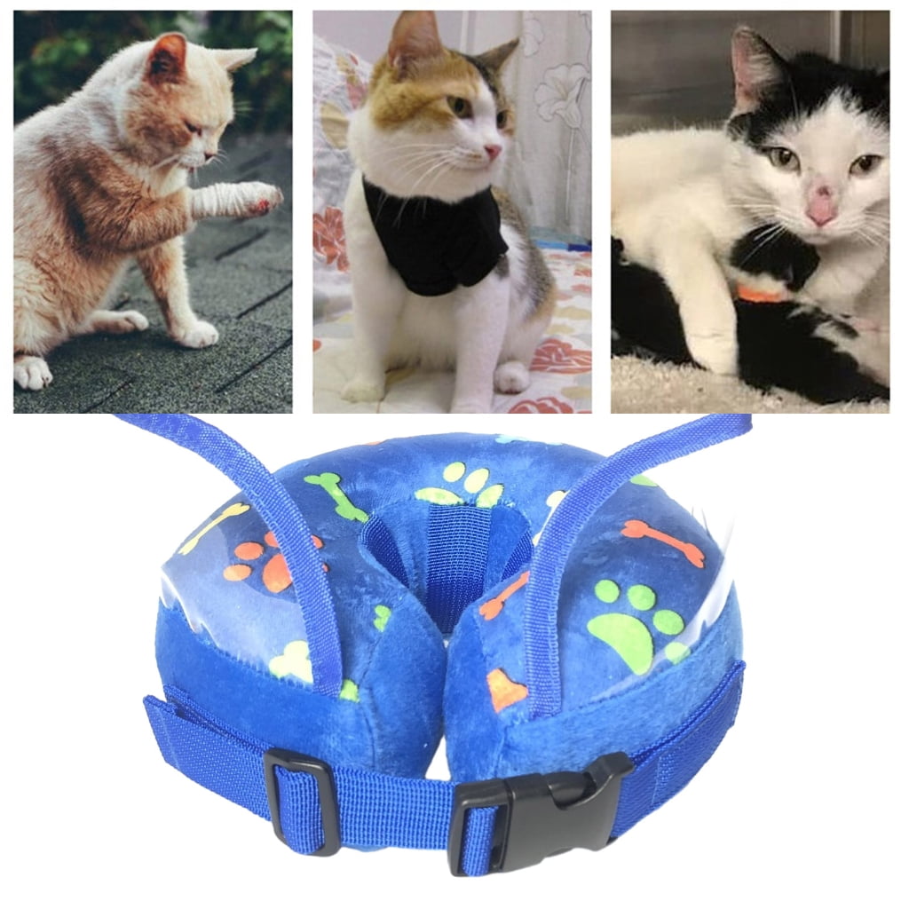 Inflatable Collar with Clear Baffle Soft Cone for Perfect for After and Wound Adjustable Lightweight