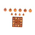 thumbnail image 3 of 44 piezas de bolas navideñas, adornos colgantes para árbol de Navidad. Naranja, 3 of 9
