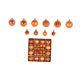 thumbnail image 3 of Juego de adornos navideños BLESIY 44 piezas Naranja, 3 of 8