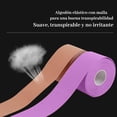 thumbnail image 3 of 6 Rollos de Cinta Kinesiología, 5CM * 5M Deportiva Resistente al Agua, Vendaje Neuromuscular Adhesivo, Alivio del Dolor Muscular, Transpirable sin Látex, Elástico, Impermeable 6pcs, 3 of 7