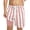 Pink, variant on Boys Two Tone Stripe Print Drawstring Swim Trunks with Liner Summer Beach Shorts Casual Wear Size 9-10Y