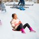 thumbnail image 4 of Tabla de esquí portátil de plástico para esquí de invierno, trineo con asa grande para niños y adultos para nieve, hierba y arena., 4 of 7