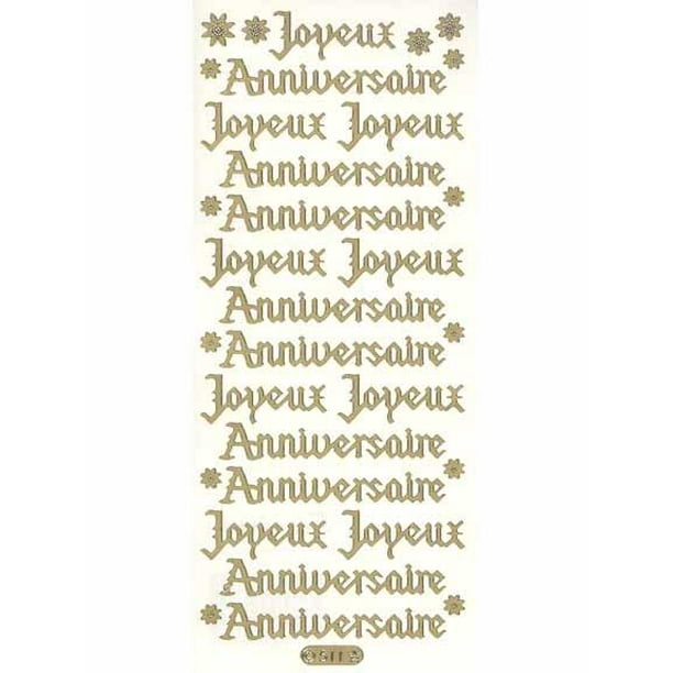 Deco Stickers Joyeux Anniversaire Silver Walmart Com Walmart Com Deco Stickers Joyeux Anniversaire Silver Walmart Com Walmart Com