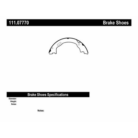 Centric Parts 111.07770 Brake Shoe