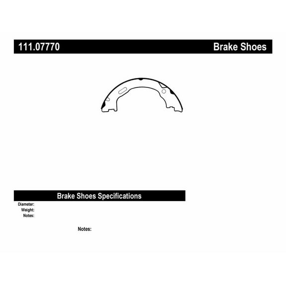 Centric Parts 111.07770 Brake Shoe