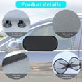 thumbnail image 3 of Car Rear Window Sunshade with Suction Cup, Sun UV Rays Protection for Car Back Window, Sunlight Shield Blocker Mesh Cover for Rear Facing Seats, Car Accessories for Baby, Pets, Children (39"x19"/Rear), 3 of 6