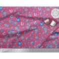 thumbnail image 3 of Soimoi Rayon Crepe Fabric Butterfly & Flower Floral Printed Fabric 1 Yard 46 Inch Wide, 3 of 3