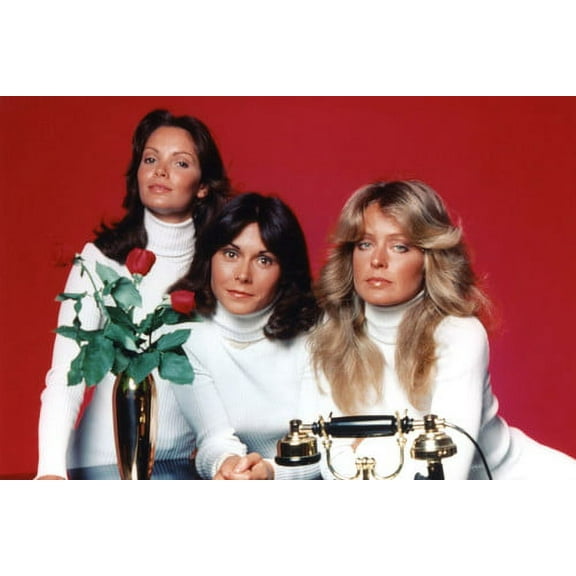Kate Jackson Farrah Fawcett and Jaclyn Smith in Charlie's Angels 24x36 Poster posing by telephone