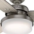 thumbnail image 4 of Hunter 44 inch Indoor Ceiling Fan with LED Light and Remote Control - Standard Mount Ceiling Fan, 3 Blades, For Bedroom, Living Room, or Kitchen - Sentinel 50393, Brushed Slate, 4 of 16