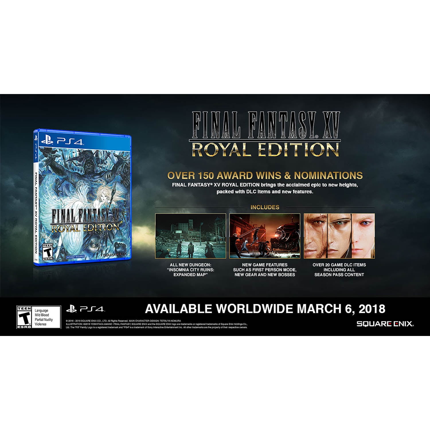 Final Fantasy XV Final Fantasy XV Standard Edition Square Enix PS4 Físico