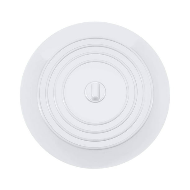 Inteprter Tapón de fregadero para baño, cubierta de drenaje de suelo reutilizable, ventosa redonda, repuesto para inodoro, fontanería, alcantarillado, Juegos de accesorios de baño Blanco Inteprter HA064416-04