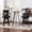 Brown, variant on Natural Swivel Bar Stool with Armrests, High Back Support / Solid Hardwood Construction