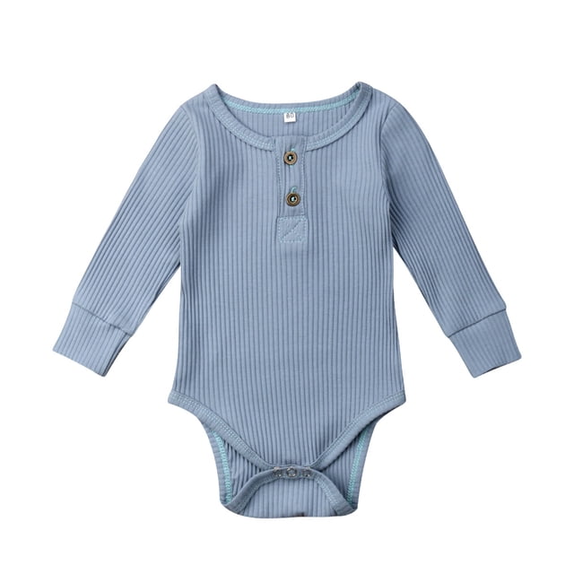 ITFABS Combinaison Élégante pour Bébé Monochrome Décontractée à Manches Longues Douce