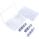 thumbnail image 4 of Cajas de almacenamiento de plástico ajustables, 2 uds., 28 ranuras, cuentas transparentes para decoración de uñas, anillos, organizador de joyas, contenedores para pendientes, 4 of 8