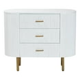 thumbnail image 3 of bali & pari Beyla Mid-Century Dresser, 3-Drawer, White, 3 of 10
