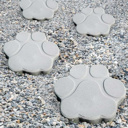 3-Piece Paw Print Soap Mold Set – 3.5" Plastic Molds For Soap, Cement, Resin – Dog & Cat Paw Craft DIY