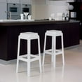 thumbnail image 3 of Compamia Fox Tabouret de Bar en Polycarbonate de 30 Po en Blanc Brillant, 3 of 4